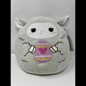 Squishmallow Sophie the Lamb with Egg 11" Easter Plush Stuffed Animal Toy
